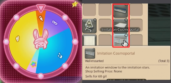 housing items from mini game